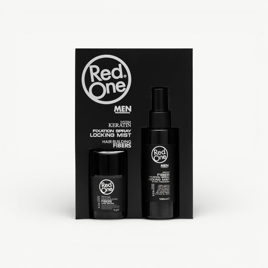 Hair Fiber Fixation Spray and Locking Mist Set - Dark Brown