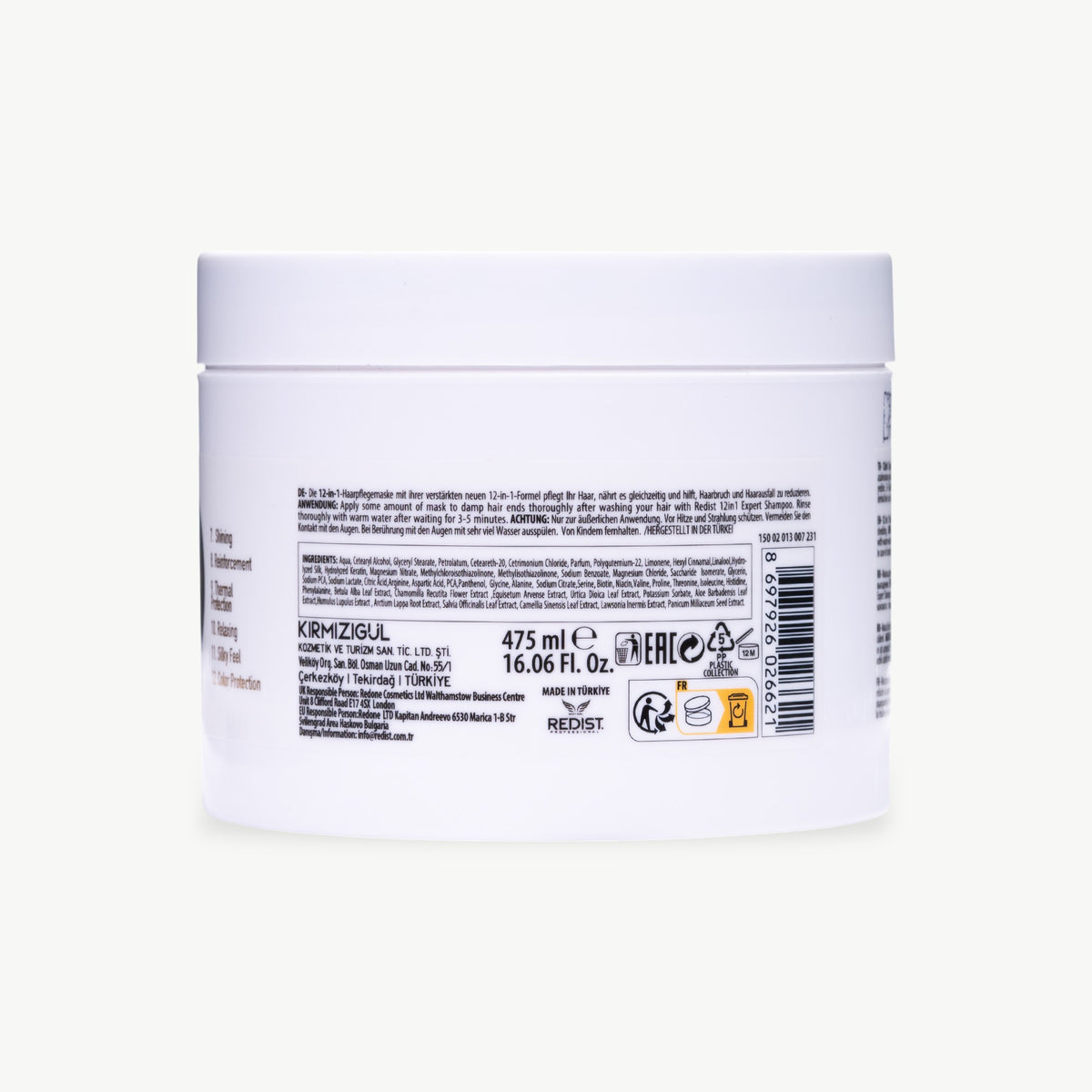 Redist Professional 12‑in‑1 Hair Mask 475ml