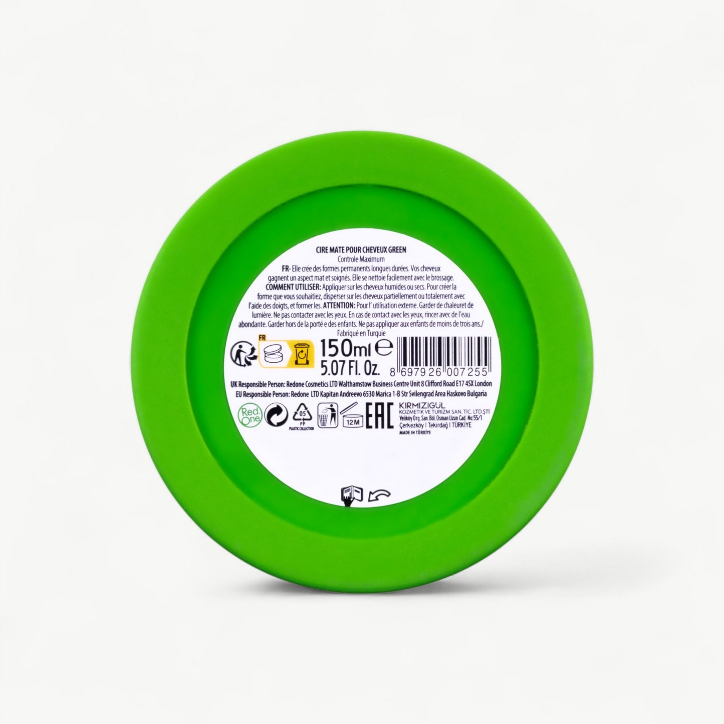 RedOne Matte Hair Wax - Green - 150ml